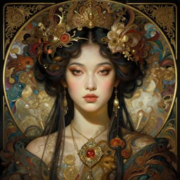 captured, perfectly-centered-Portrait of the most beautiful asian woman on the planet,  insane, intricate, highly detailed, digital painting, artstation, concept art, smooth, sharp focus, illustration, Unreal Engine 5, 8K, art by artgerm and greg rutkowski and alphonse mucha