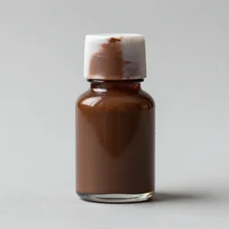burnt umber oil paint, product photography