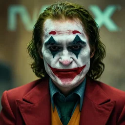 Vladimir Putin as The Joker with makeup, 4K HD, Cinematic view, IMAX