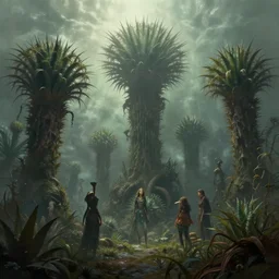 epic professional digital art of diffuse light, painted, mysterious, cinematic gigantic spiky plants scene, eerie, mythic, detailed, botanical, leesha hannigan, wayne haag, reyna rochin, ignacio fernandez rios, mark ryden, van herpen, artstation, cgsociety, epic, stunning, gorgeous, wow detail