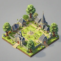 isometric environment, amazing detail, artstation