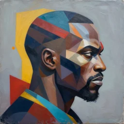 Killmonger profile picture by Sachin Teng, asymmetrical, Organic Painting , Matte Painting, meaningful, Powerful, geometric shapes, hard edges, graffiti, street art:2 by Sachin Teng:4