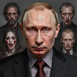 vladimir putin, is bloodsucker from stalker, horror, macabre by donato giancola and greg rutkowski and wayne barlow and zdzisław beksinski, realistic face, digital art
