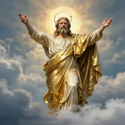 viktor orban as god in heaven, hd photo,