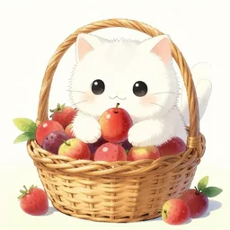album cover art for fuzzy neko cat fruits in a basket akihiko yoshida
