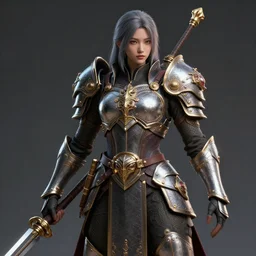 dreamcore warrior, highly detailed, 4k, HDR, award-winning, artstation, octane render