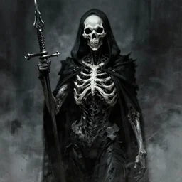 enigmatic hunter called death, concept art