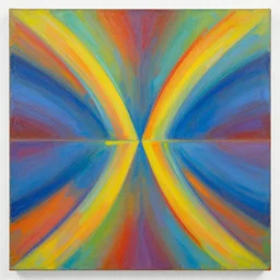 🌈 🛰 beatiful flat 🌈 🛰 abstract 🌈 🛰 symmetric by jeffrey smith, oil on canvas