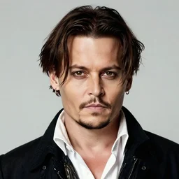 portrait of johnny depp in the style of leonardo da vinci