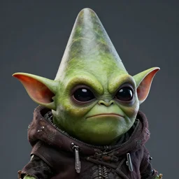 conehead gremlin terminator, detailed facial expression, vx 1 0 0 0
