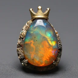 king of the fire opals, emperor made from minerals