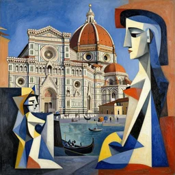 mix of venice, florence, naples, cubism style