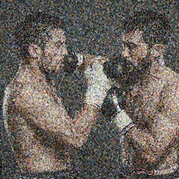 man punching a man in the face