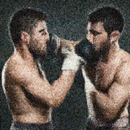 man punching a man in the face