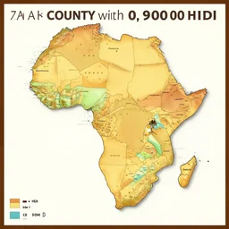 africa county with 0, 9 0 0 hdi