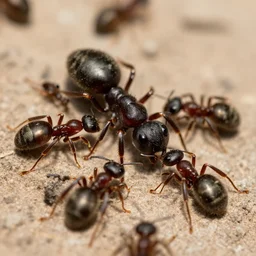 harvester ants swarming t