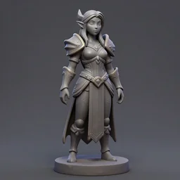 a maiden's, stylized stl, 3 d render, activision blizzard style, hearthstone style, darksiders art style, rhads style