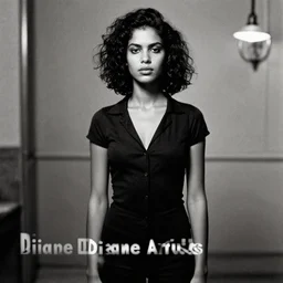 editorial photo of a brazilian model in the style of diane arbus
