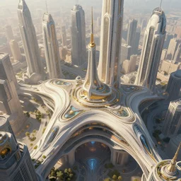rooftop view of a futuristic city, intricate, elegant, highly detailed, digital painting, artstation, concept art, smooth, sharp focus, illustration, art by artgerm and greg rutkowski and alphonse mucha, 8 k