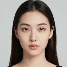 woman with symmetrical face