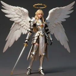 Fantasy Concept character art of a angel knight girl. By artstation trending. Highly detailed