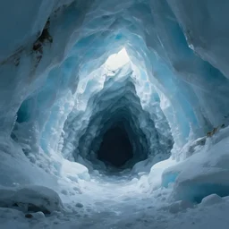 ice cave, digital paintting, artstation, high quality
