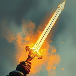 magic sword. highly detailed, digital painting, watercolor, soviet realism, engraving, artstation, concept art, smooth, sharp focus, vivid grunge, manga, illustration, unreal engine 5, 8 k, art by bilibin and kuvshinov and malevich and mucha