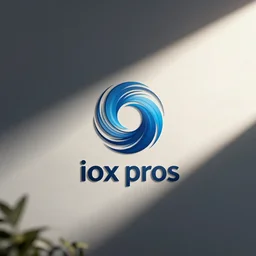 an original and creatively clever abstract logo design for iox pros, a digital transformation consulting, and iot r & d firm