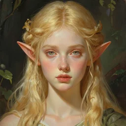 perfectly feminine face!! full body portrait of young elf fairy blessed by nature with ever - increasing physical mental perfection, blonde, symmetrical! intricate, sensual features, highly detailed, biblical divine holy perfection!! digital painting, artstation, concept art, smooth, sharp focus, illustration, art by artgerm and greg rutkowski and alphonse mucha