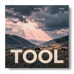 pastel screen print on thick paper of album artwork for the band TOOL designed by Ash Thorp and Nychos.