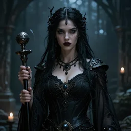 cinematic, hyperdetailed beautiful stunning oracle, octane, fantasy art style, thriller, black magic