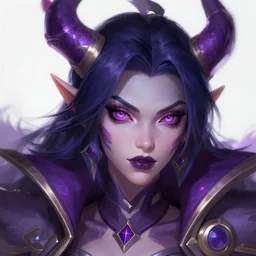 Star nemesis janna, detailed face, league of legends concept art, trending on artstation, 4k