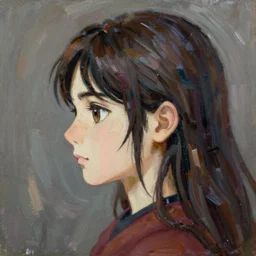 anime rooney mara, intricate oil painting side profile by greg rutkowski, trending on artstation