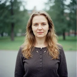 35mm photo of a russian woman