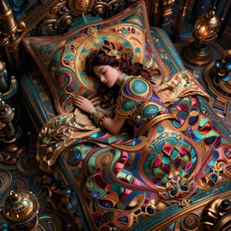 a good night's sleep, highly detailed, intricate, fantasy, lighting by greg rutkowski, rich vivid color scheme, photorealism, sharp details