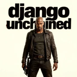a new movie poster for django unchained with the text djando unchained