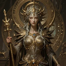 a ancient cthulhu goddess,  D&D, fantasy, intricate, highly detailed,, artstation, concept art, smooth, sharp focus, art by  artgerm and greg rutkowski and alphonse mucha