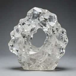 abstract carved crystal sculpture, wiggly irrational shapes, fluid and dynamic forms, detailed and complex, sharp and smooth, product photo