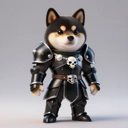 berserk skullknight black armor, anthropomorphic shiba inu, shiba inu face, stuning 3 d render, masterpiece, glowing aura, by donato giancola and greg rutkowski and wayne barlow and zdzisław beksinski, realistic face
