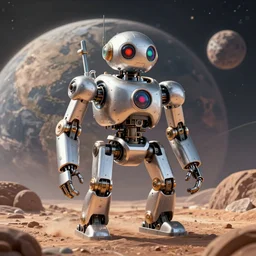 Steam powered mechanical robot on the planet Venus” Deep Dream, Digital art, Character design,concept art, Hyperdetailed, Award winning , cinematic, Artstation,3-D 4K, Amazing background, matte painting, Unreal engine,Frank Franzettta,
