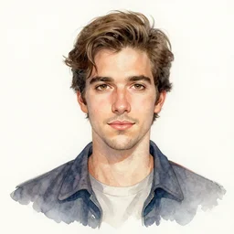 a character, art by rafael albuquerque, watercolor