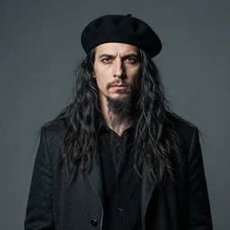 professional photo portrait of guerilla cthulhu - man in beret