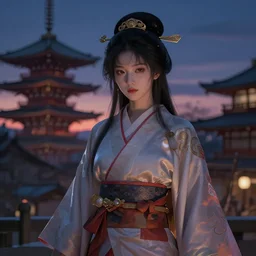 goddess of the japan twilight, highly detailed, digital painting, artstation, concept art, smooth, sharp focus, illustration, unreal engine 5, 8 k, art by artgerm and greg rutkowski and edgar maxence