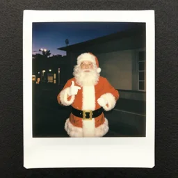an old polaroid photo of Santa Monica