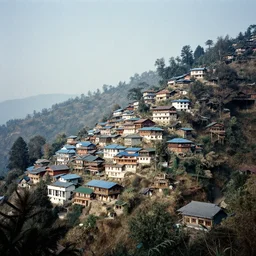 darjeeling in 1 9 9 5, himalayas, photograph, canon film, cinematic