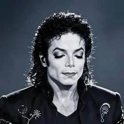 a michael jackson on concert, backlight, macro head shot centered, solid bacgkround, median photoshop filter cutout vector behance, hd by artgerm, jesper ejsing, by rhads, makoto shinkai and lois van baarle, ilya kuvshinov, rossdraws, illustration, art by ilya kuvshinov and gustav klimt