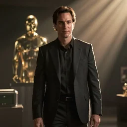 cinematic film still of John Krasinski in the Matrix
