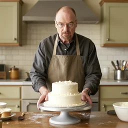 walter white baking cakes