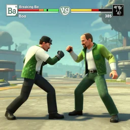screenshot of a breaking bad fighting game