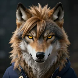 photo realistic image of sora from kingdom hearts as an anthropomorphic wolf, stunning 3 d render inspired art by istvan sandorfi and greg rutkowski, perfect facial symmetry, realistic, highly detailed attributes and atmosphere, dim volumetric cinematic lighting,